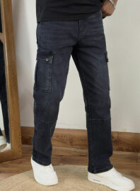1960 - Shadow Black Baggy Denim Pant