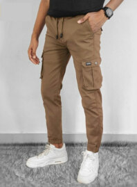 1965 - Men’s Cargo Jogger Pants – Beige