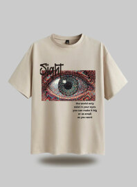 2019 - Drop Shoulder - See Beyond. Feel the Vision - Beige