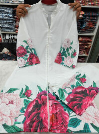 2045 - Digital Printed 3Piece Set - White1