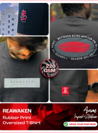 1889 - REAWAKEN Rubber Print T-Shirt – Anime Inspired Streetwear