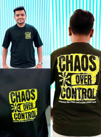 2066 - Luxe - Chaos Over Control Drop Shoulder T-shirt