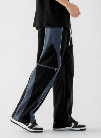 2135 - Premium Baggy trouser (Black Ash)