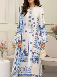 2136 - Stylique Salwar Kameez - White