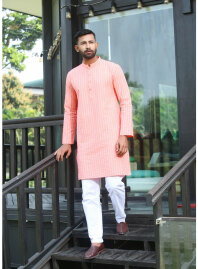 2139 - MLP749 Men's Panjabi Apricot