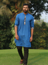 2144 - MLP761 Men's Panjabi Blue
