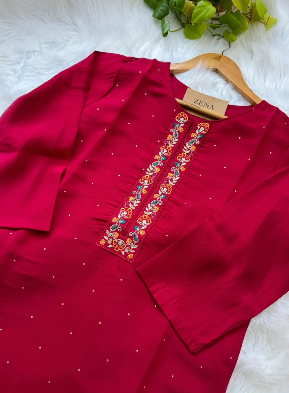 2153 - Nazrah Salwar Kameez (Maroon)