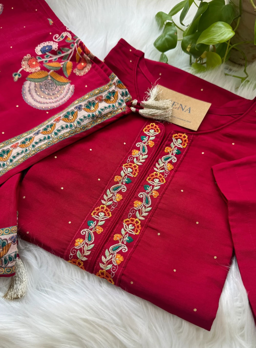 2153 - Nazrah Salwar Kameez (Maroon)