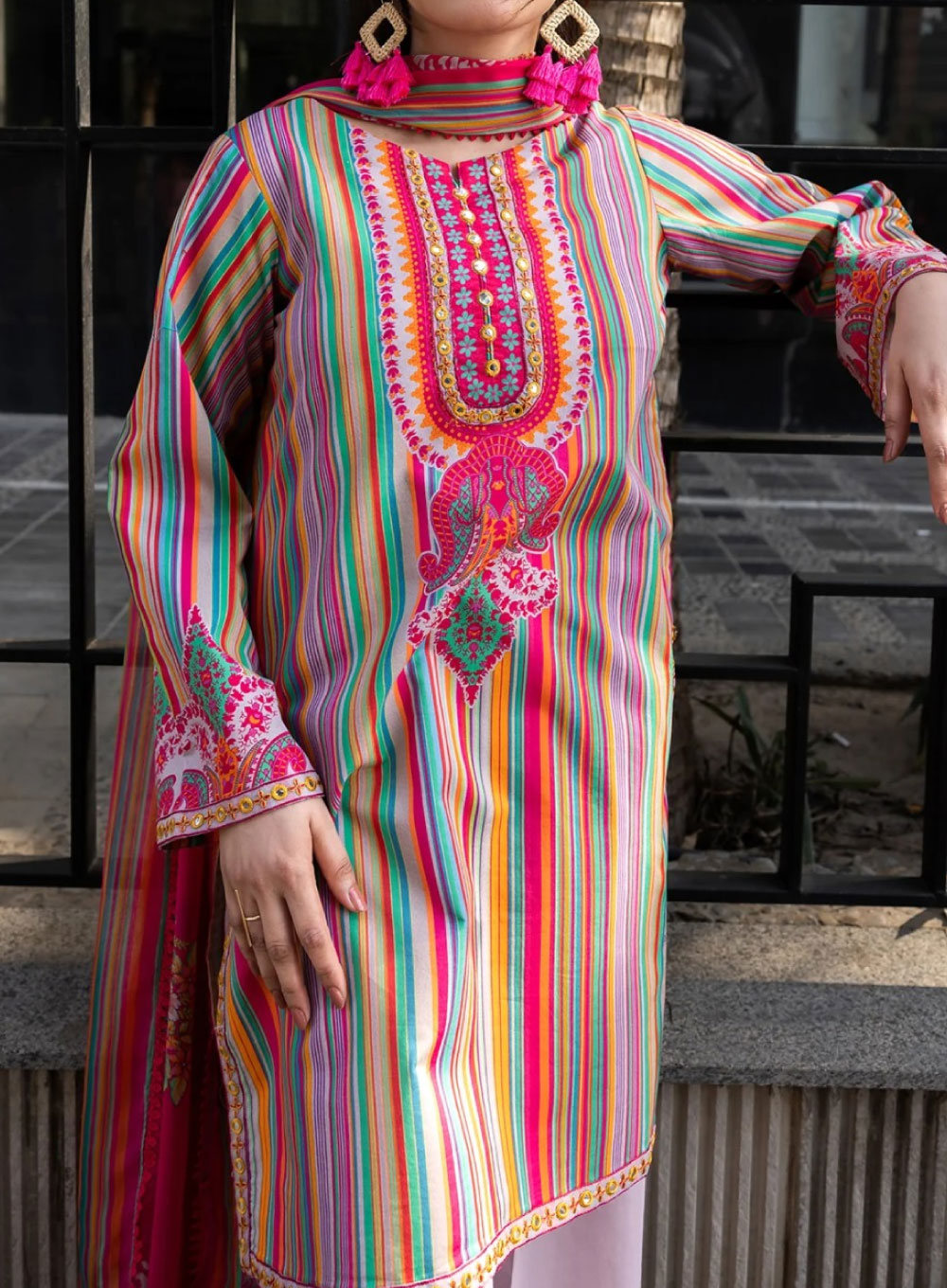 2157 - TailorZone Salwar Kameez (Multi)