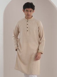 2188 - Ivory Calm – Pure Cotton Cream Panjabi