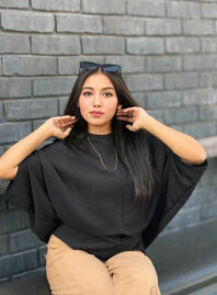 2283 - Alies Clothing Trendy Tops Black