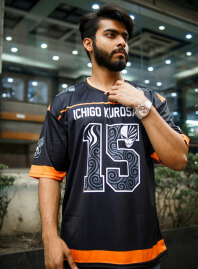 2292 - Ichigo Kurosaki | Anime Jersey – Oversized Streetwear