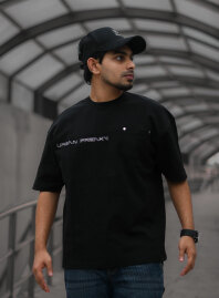2295 - Urban Freaky - Drop Shoulder Tees - Jet Black