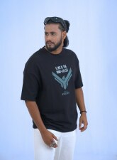 2306 - 6ixte3n Oversized Drop Shoulder - Black