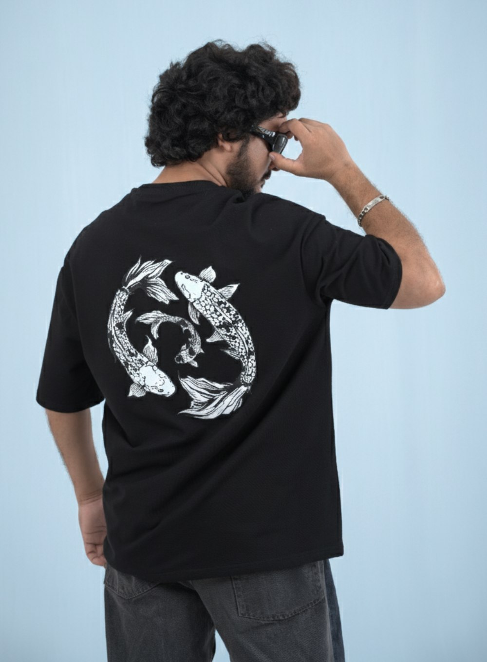 2309 - 6ixte3n Oversized Drop Shoulder Black