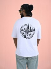 2312 - 6ixte3n Oversized Drop Shoulder - White