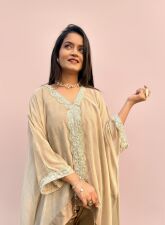 1123 - Kaftan Two piece set - Beige