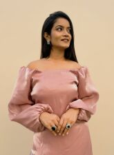 1124 - Fish Cut Gown - Old Rose Pink