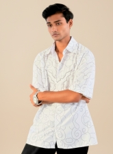 2304 - Sun God Nika Shirt – Oversized Drop Shoulder Fit