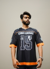 2292 - Ichigo Kurosaki | Anime Jersey – Oversized Streetwear