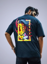 2335 - Upper Moon 1 – Kokushibo | Demon Slayer | Oversized Drop Shoulder