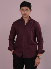 2345 - SOLID Burgundy Shirt