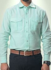 1878 - MS LIN5 Ocean Blue Formal Shirt