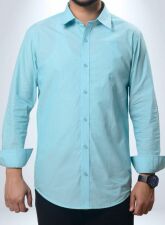 1881 - MLSS903 Men's Formal Shirt Seafoam