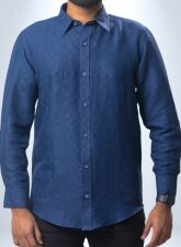 1884 - MLSS908 Men's Formal Shirt Navy Blue