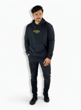 964 - Batman-Black Drop Shoulder Hoodie