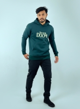 905 - Dr Doom-Green Drop Shoulder Hoodie