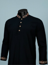 1286 - PLATINUM Panjabi PL 26 - Black