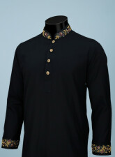 1305 - PLATINUM Panjabi PL35 - Black