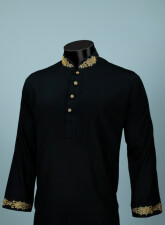1309 - PLATINUM Panjabi PL28 - Black