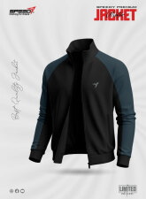 2392 - SPEEDY Premium Winter Jacket for Rider - Black & Blue