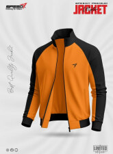2394 - SPEEDY Premium Winter Jacket for Rider - Orange & Black