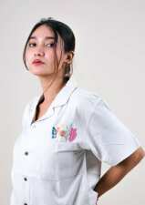 2438 - “Hidden blooms” - Oversized unisex cuban shirt from Breeze & Bloom