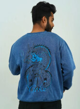 2446 - Goku Super Saiyan Blue | Dragon Acid Wash Sweatshirt