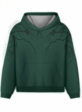 2455 - Baggy Thunder Hoodie – Green