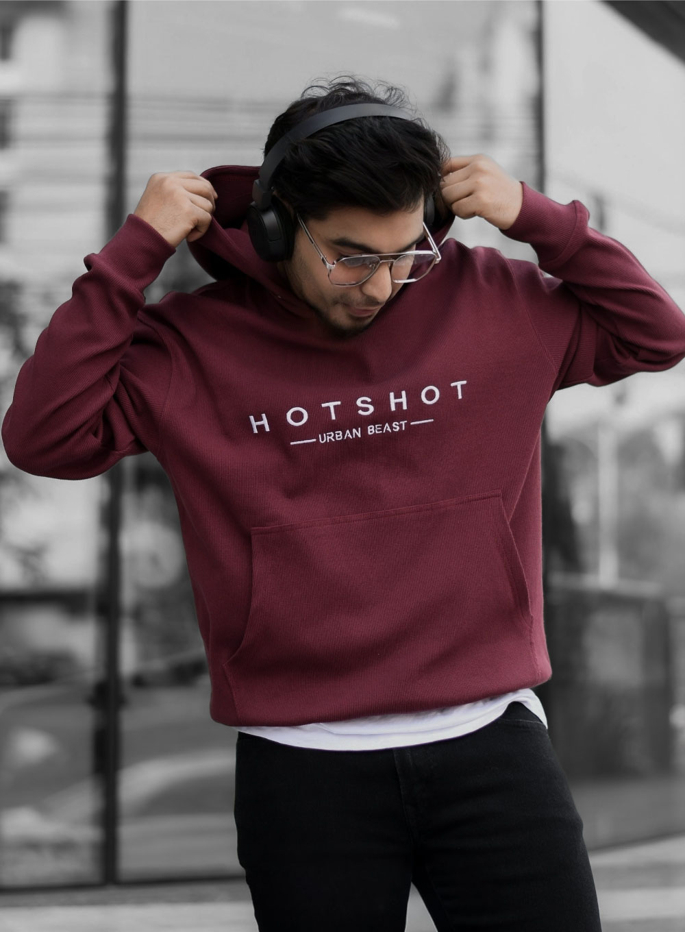 2480 - Urban freaky Premium hoodie - Maroon