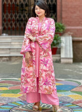 2483 - Elegant Printed Shrug Co-Ord Set