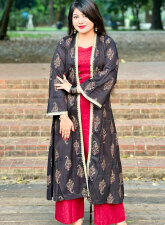 2487 - Classic Western Shrug Set (Red Inner)