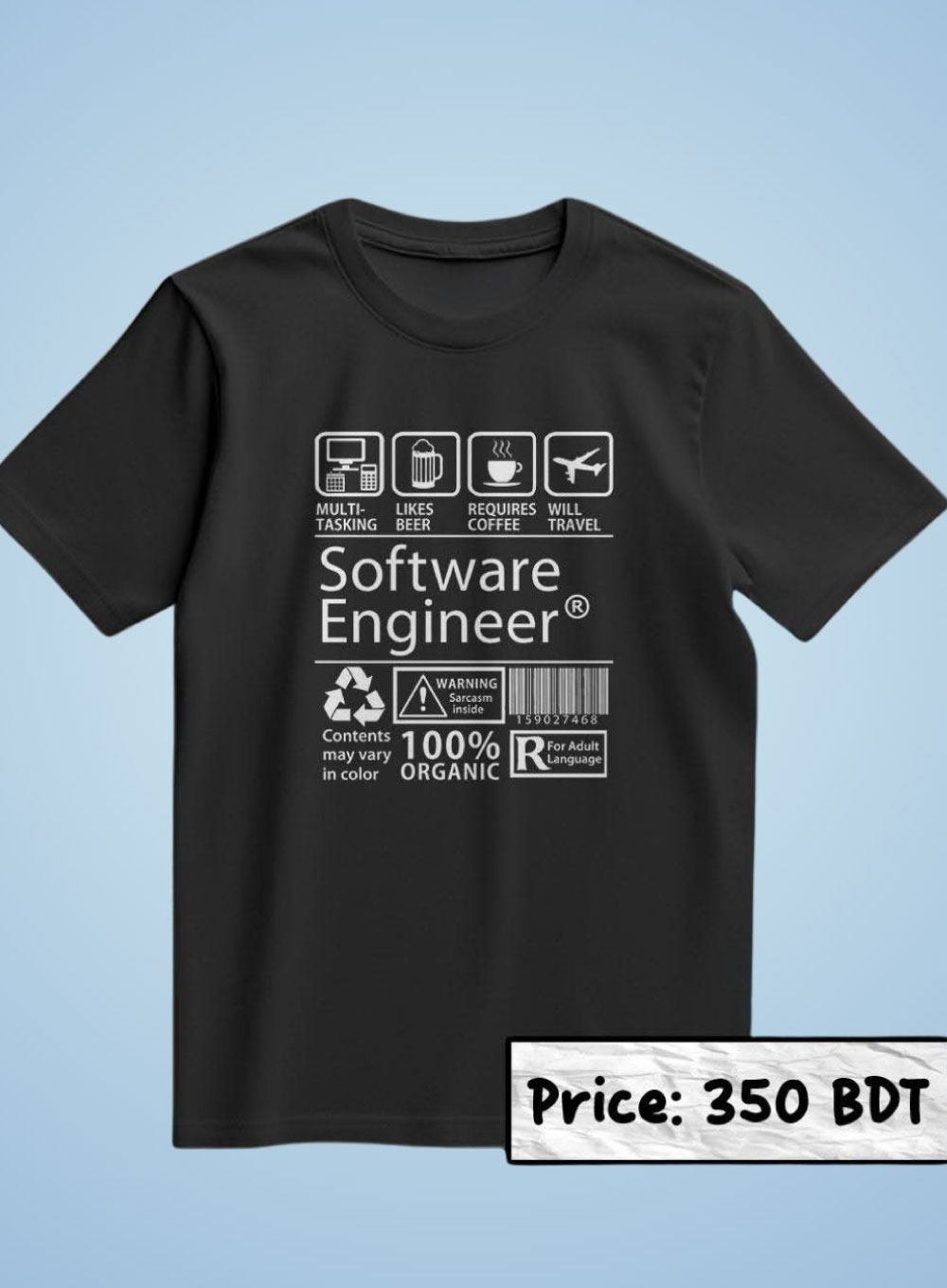 2489 - Auctor Comfort T-Shirt - Black