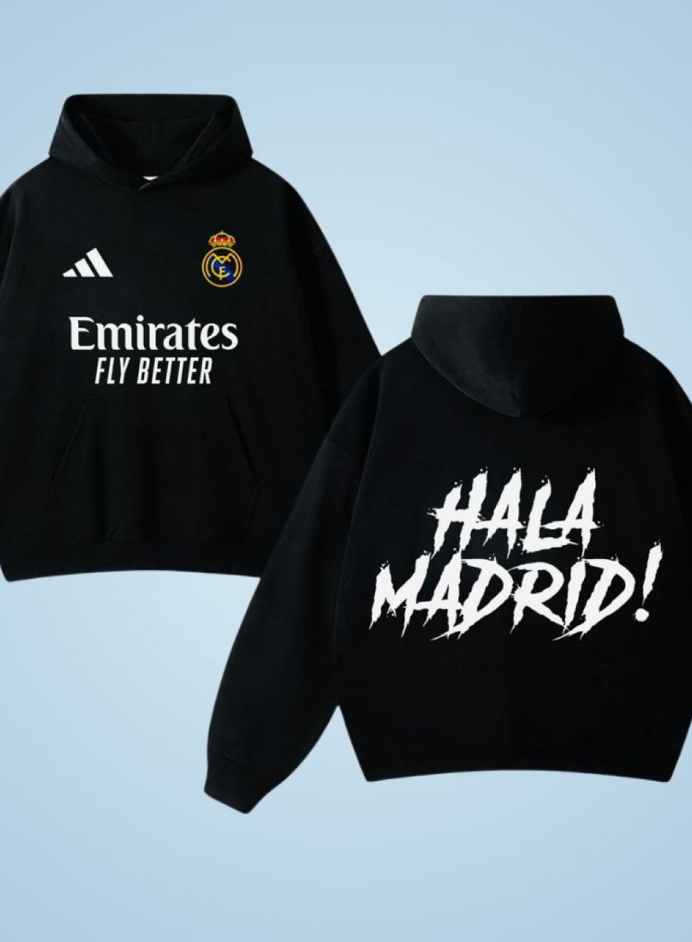 2502 - Clodio Hala Madrid Black Hoodie