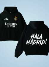 2502 - Clodio Hala Madrid Black Hoodie