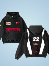 2506 - Clodio Ferrari  ACID Wash Hoodie