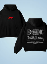 2507 - Clodio Formula 1 Black Hoodie