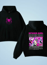 2508 - Clodio Spider Girl Black Hoodie