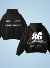 2516 - Clodio Initial D Black Hoodie