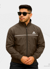 2530 - Adidas Biker Windbreaker-Coffee